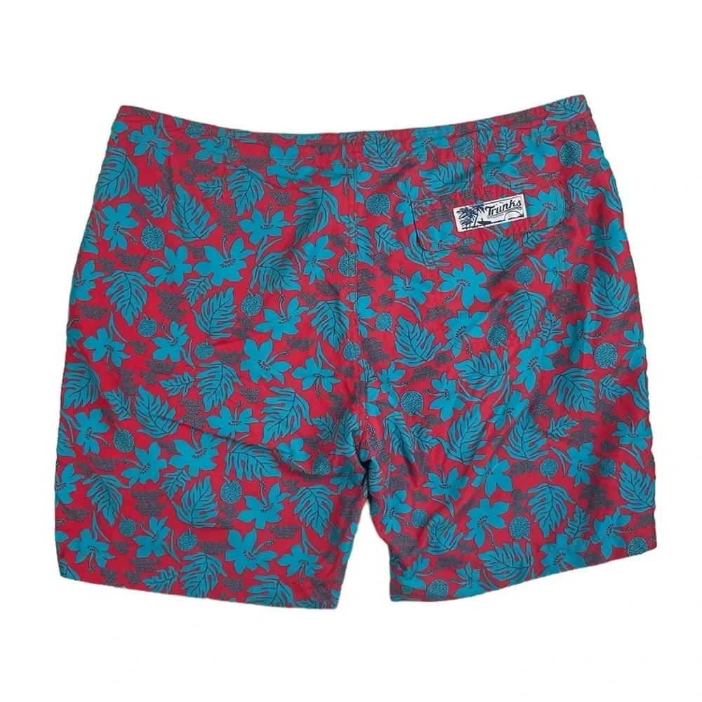 SH728 Men’s Trunks Surf & Swim Tropical Lined Beach Swim Trunks 36